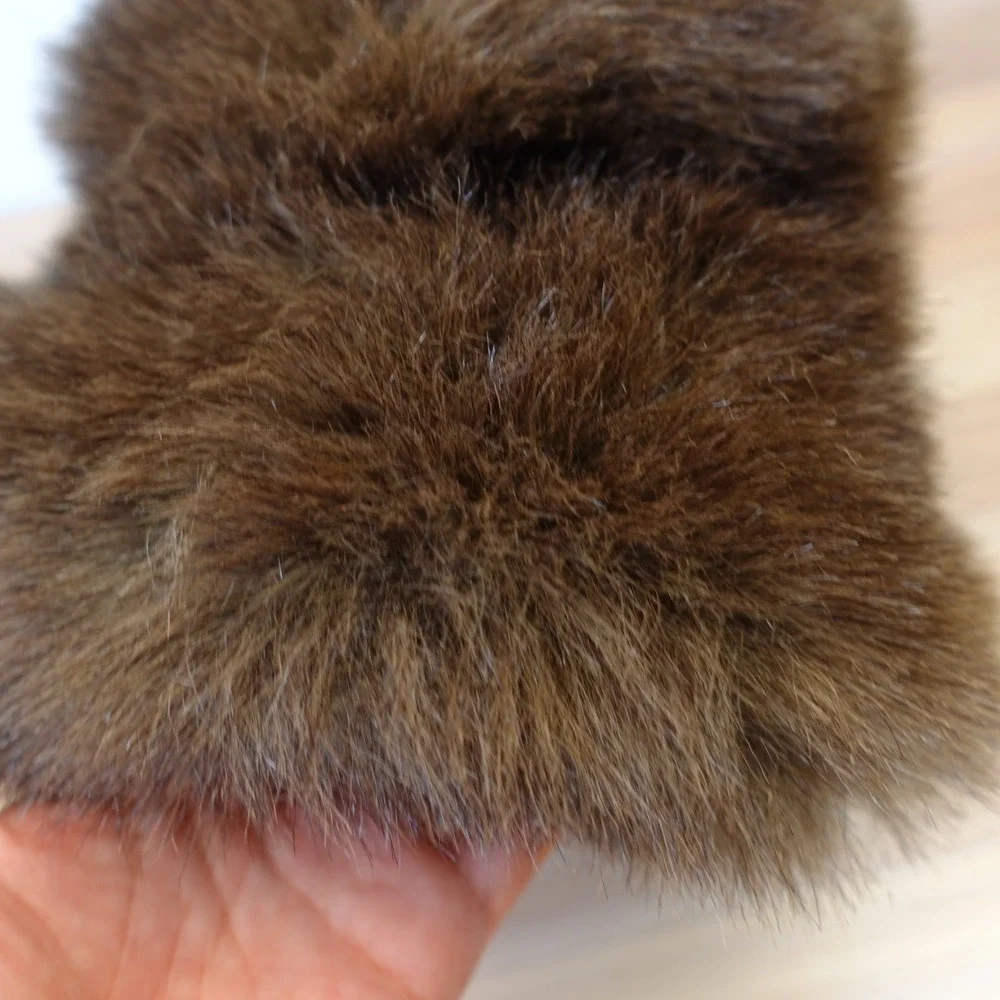 Vintage Real Fur Pillbox Hat Womens Brown Russian Cossack Fuzzy Winter Luxury - Picture 6 of 10